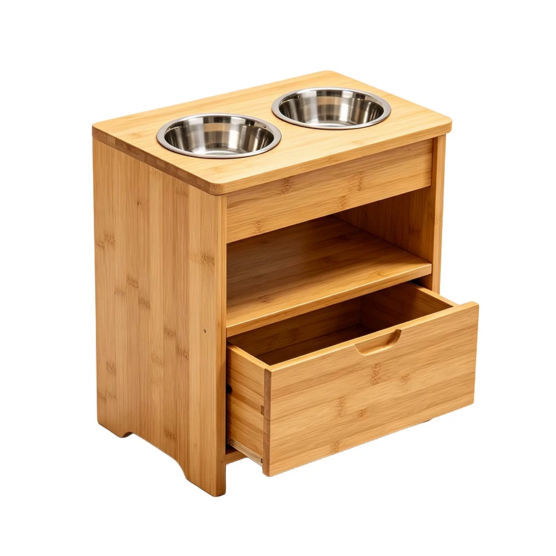 Pet Feeder Station with Storage