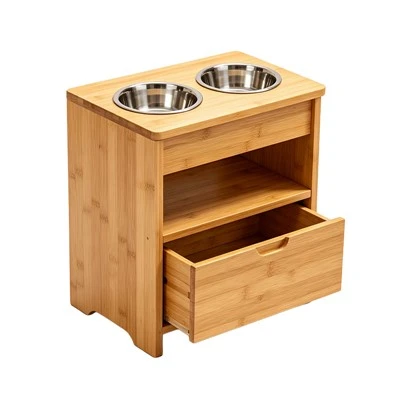 Pet Feeder Station with Storage